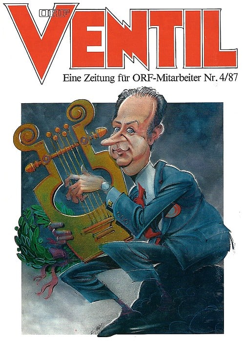 Siegbert Metelko am Cover des Ventil