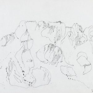 1974: Cortina | Buntstifte auf Papier (24 x 32,8 cm)