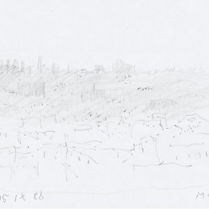 1988: Paris | Bleistift auf Papier (14,7 x 20,9 cm)