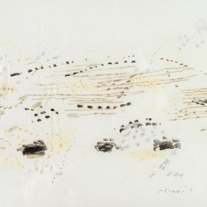 1957: Dalmatinische Landschaft| Pastell-Buntstifte auf Papier (16 x 24,1 cm)