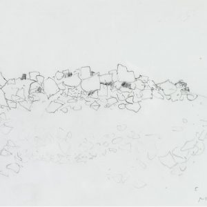1979: Felslandschaft | Bleistift auf Papier (20,9 x 29,5 cm)