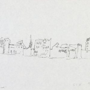 1980: Canale della Giudecca | Bleistift auf Papier (22 x 28 cm)