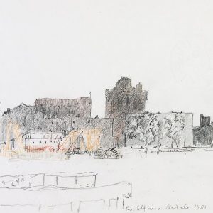 1980: Canale della Giudecca | Bleistift und Buntstifte auf Papier (21,1 x 29,7 cm)