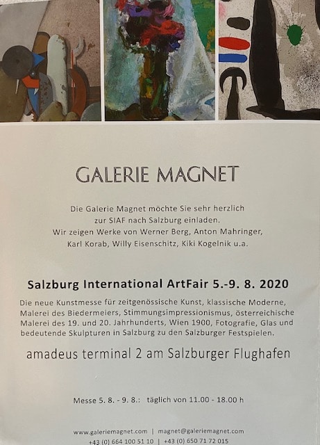 Invitation to ArtFair in Salzburg 2020